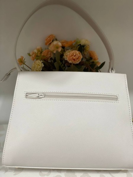 Жіноча класична сумка з еко-шкіри бiлого кольору 32190