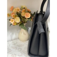 Жіноча класична сумка з еко-шкіри чорного кольору 32193