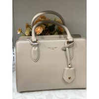 Жіноча базова сумка для роботи з еко-шкіри бежевого кольору 32195