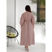 Муслінова сукня мiдi кавового кольору 32232