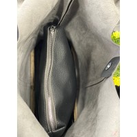 Жіноча сумка+гаманець із еко-шкіри чорного кольору 32233