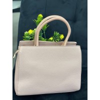 Жіноча класична сумка з еко-шкіри пудрового кольору 32239