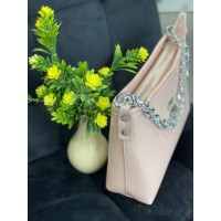 Женская сумка через плече из эко-кожи молочного цвета 32242