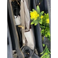 Жіноча базова сумка для роботи з еко-шкіри чорного кольору 32267