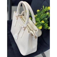 Жіноча базова сумка для роботи з еко-шкіри бiлого кольору 32268