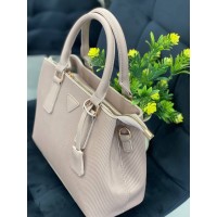 Жіноча базова сумка для роботи з еко-шкіри пудрового кольору 32270