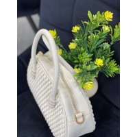 Женская сумка кросс-боди из эко-кожи белого цвета 32274