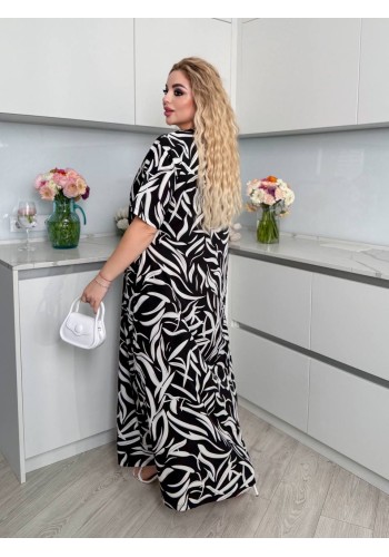 Легка сукня максі вільного крою чорного кольору 32323