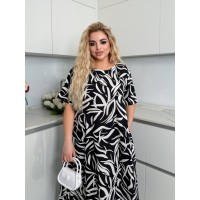 Легка сукня максі вільного крою чорного кольору 32323