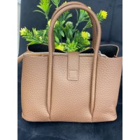 Жіноча сумка шопер із еко-шкіри коричневого кольору 32366