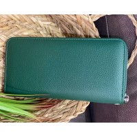 Жіночий гаманець з еко-шкіри смарагдового кольору 32479