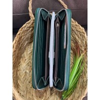 Жіночий гаманець з еко-шкіри смарагдового кольору 32479