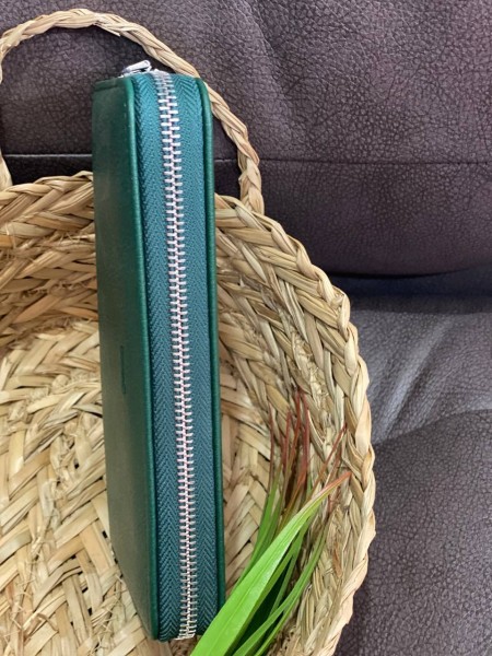 Жіночий гаманець з еко-шкіри смарагдового кольору 32479