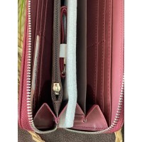 Жіночий гаманець з еко-шкіри бордового кольору 32480