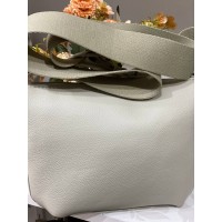 Жіноча базова сумка через плече з еко-шкіри оливкового кольору 32518