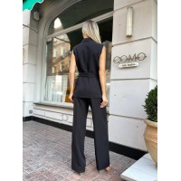 Стильный женский костюм черного цвета 32532