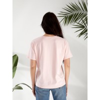 Жіноча футболка з малюнком рожевого кольору 32550