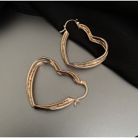 Серьги Большие Сердца английский замок золотого цвета 32600