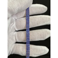 Золотой браслет с синими камнями замок пряжка  32601