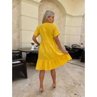 Легка муслінова сукня жовтого кольору 32681