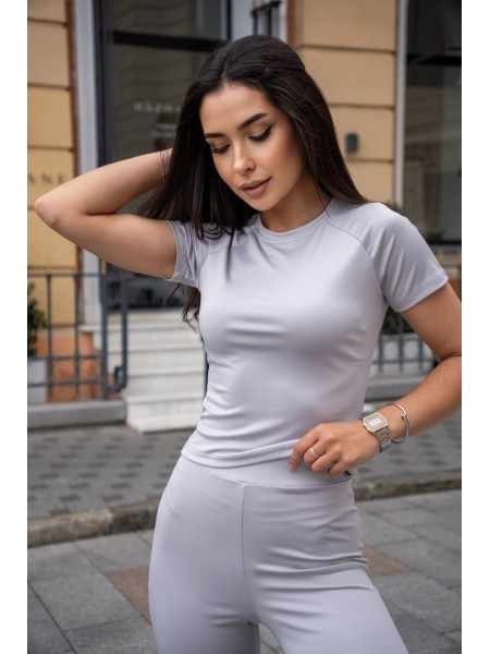 Жіночий костюм із мікро-дайвінгу сiрого кольору 32734