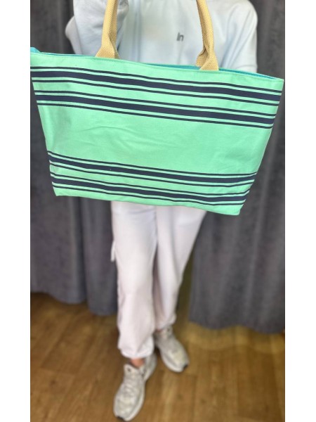 Жіноча містка сумка на плече зеленого кольору 32746