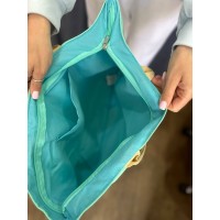 Жіноча містка сумка на плече зеленого кольору 32746