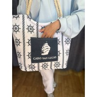 Жіноча пляжна сумка молочного кольору 32749