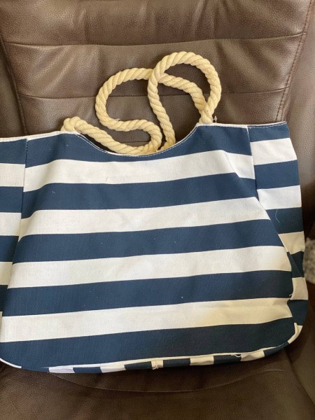 Жіноча пляжна сумка синього кольору 32750