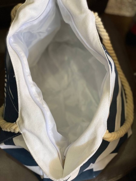 Жіноча пляжна сумка синього кольору 32750