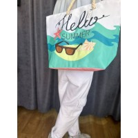 Жіноча пляжна сумка зеленого кольору 32752