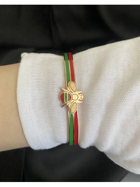 Браслет Бджілка круглий золотого кольору 32767