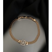 Браслет золотого кольору замок шарнір 32769