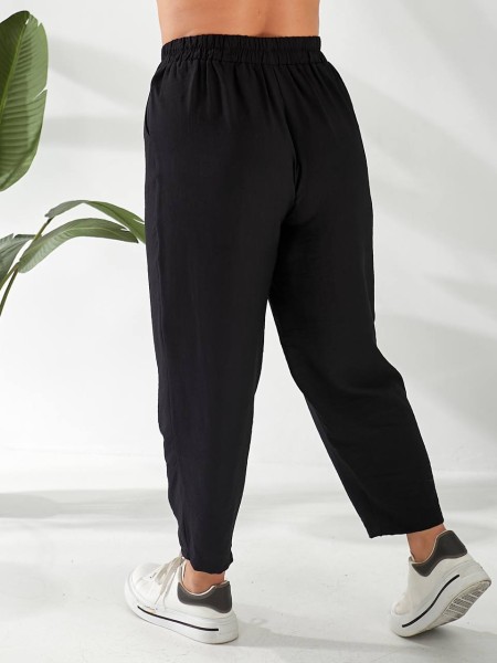 Жіночі штани вільного крою чорного кольору 32790