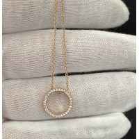 Підвіска Кільце з ланцюжком золотого кольору 32808