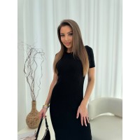 Приталена сукня міді чорного кольору 32848