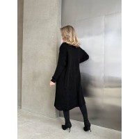 Женский длинный кардиган черного цвета 32880