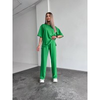 Жіночий спортивний костюм зеленого кольору 32945