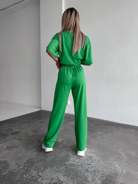 Жіночий спортивний костюм зеленого кольору 32945