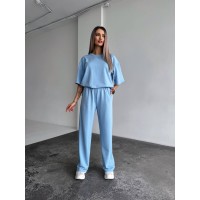 Жіночий спортивний костюм блакитного кольору 32947