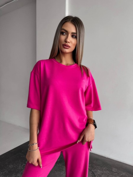 Жіночий спортивний костюм малинового кольору 32948