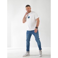 Джинси Maxon Straight чоловічі синього кольору 32970