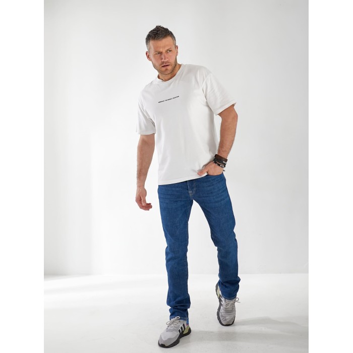 Джинси Madelen Straight чоловічі синього кольору 32983