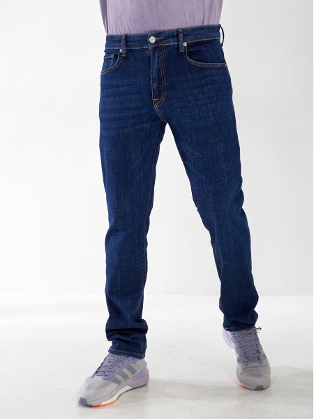 Джинси Keagen Straight чоловічі темно-синього кольору 32985