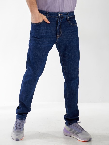 Джинси Keagen Straight чоловічі темно-синього кольору 32985