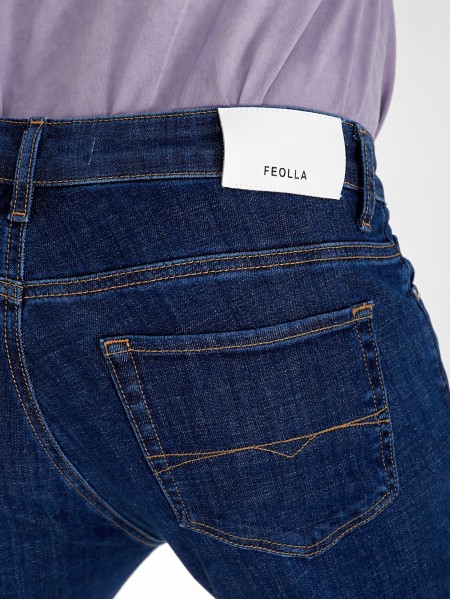 Джинси Keagen Straight чоловічі темно-синього кольору 32985