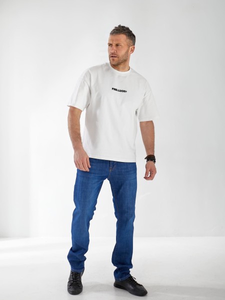 Джинси Keagen Straight чоловічі синього кольору 32986