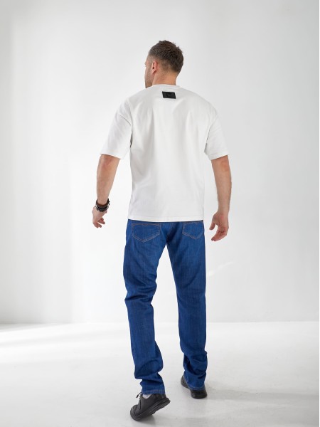 Джинси Keagen Straight чоловічі синього кольору 32986