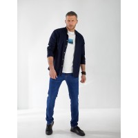 Джинси Journey Skinny чоловічі темно-синього кольору 32995