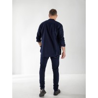 Джинси Maxen Skinny чоловічі темно-синього кольору 33027